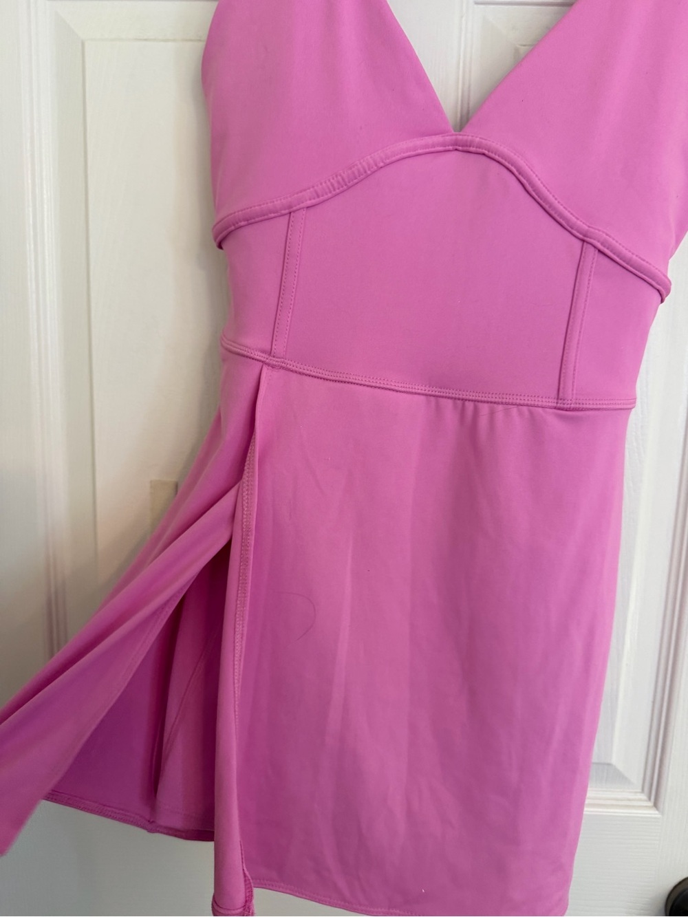 NanaMacs Bright Pink Athletic Skort with Side Slit